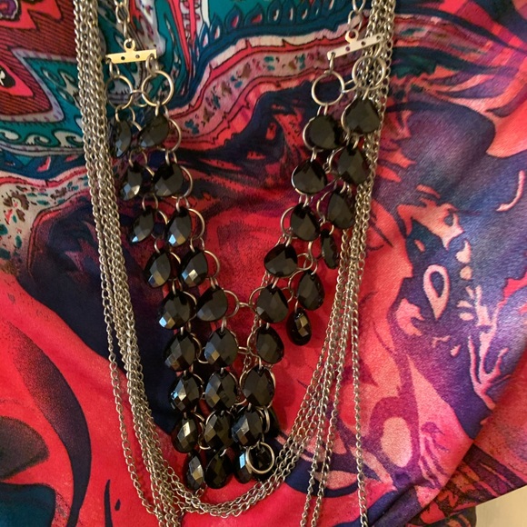 Hot Pink and Multi/Color Arden B Fitted Midi Dress - Picture 4 of 12